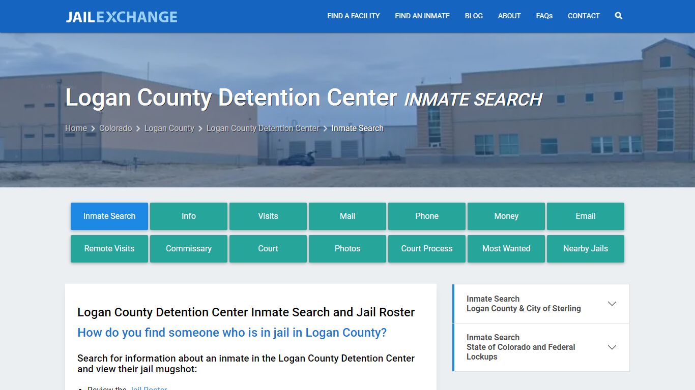 Logan County Detention Center Inmate Search - Jail Exchange